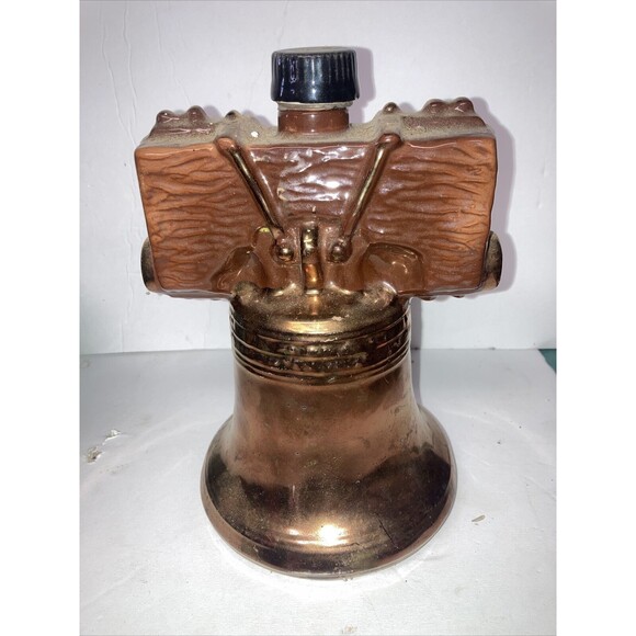 Vtg Empty Ezra Brooks Heritage China Liberty Bell Liquor Decanter 1969 Kentucky - Picture 1 of 7